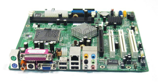 ECS RC410 M V1 1 LGA775 DDR2 800FSB PCI E x16 SATA VGA LPT SPDIF Motherboard