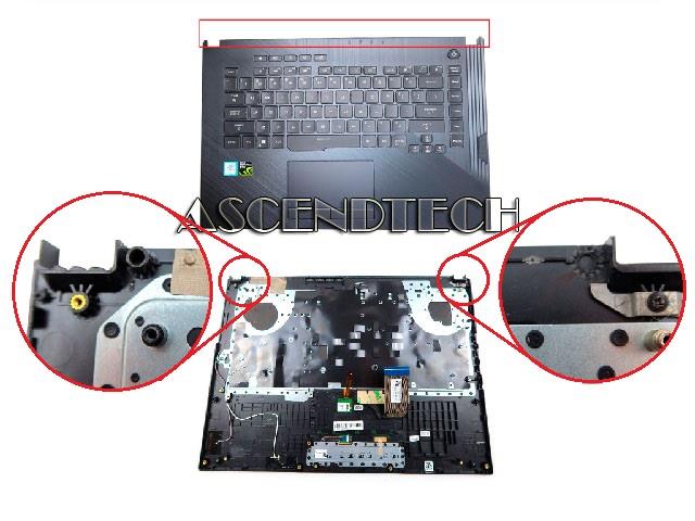 Replacement For HP Chromebook 11 G9 EE M47382-001 Laptop Upper Case Palmrest Keyboard Assembly Part Black