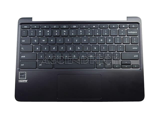 Replacement For HP Chromebook 11 G9 EE M47382-001 Laptop Upper Case Palmrest Keyboard Assembly Part Black