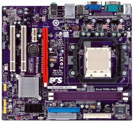 GeForce6100PM-M2 V2.0 | Ecs GEFORCE6100PM-M2 V2.0 AM2 DDR2 SATA2